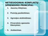 Konfliktų sprendimo strategijos. Konfliktų prevencija 19 puslapis
