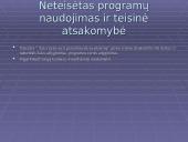 Teisinė programinės įrangos ir duomenų apsauga 11 puslapis