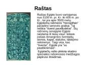 Raštas senovės Egipte 3 puslapis