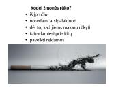 Kodėl žmonės rūko bei rūkymo žala 3 puslapis