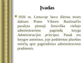 Viešojo administravimo nuostatos Raulinaičio knygoje "Administracijos principai" 2 puslapis