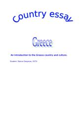 An introduction to the Greece country and culture
