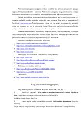 Labiausiai paplitusios antivirusinės programos 7 puslapis