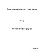 Australia's geography