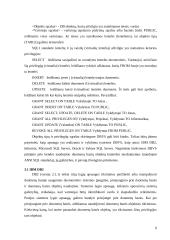 DBVS apsaugos priemonės ir jų teikiamos galimybės 9 puslapis
