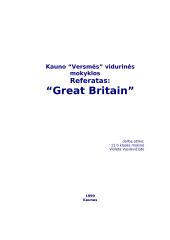 Great Britain and London