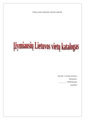Įžymiausių Lietuvos vietų katalogas