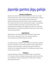 Japonijos geografinė padėtis 11 puslapis