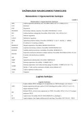 Microsoft Excel skaičiuoklė ir kaip ja naudotis 13 puslapis