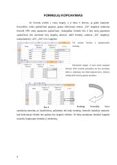 Microsoft Excel skaičiuoklė ir kaip ja naudotis 9 puslapis