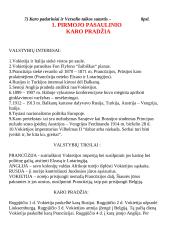 Pirmasis pasaulinis karas, Lietuvos valstybės atkūrimas 3 puslapis