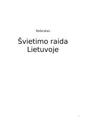 Švietimo raida Lietuvoje
