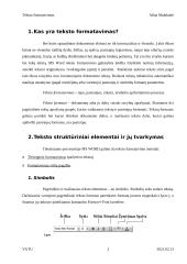 Viskas apie teksto formatavimą 2 puslapis