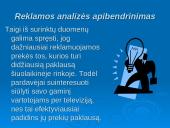 Televizijos reklamos analizė 13 puslapis