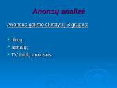 Televizijos reklamos analizė 15 puslapis