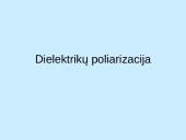 Dielektrikų poliarizacija