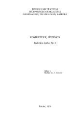 Kompiuterių sistemų sparta