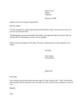 Social and business letters