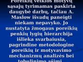 A. Maslow poreikių hierarchija 15 puslapis