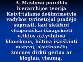 A. Maslow poreikių hierarchija 8 puslapis