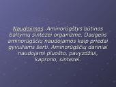 Aminorūgščių organiniai junginiai 8 puslapis