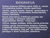 Antanas Miškinis - biografija ir kūryba 3 puslapis
