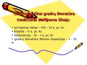 Antikinė (graikų ir romėnų) literatūra 5 puslapis