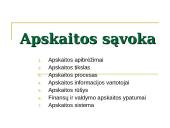 Apskaitos sąvoka
