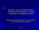 Atrankiniai tyrimai 8 puslapis