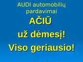 AUDI automobilių pardavimai 11 puslapis