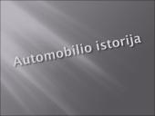 Automobilio istorija