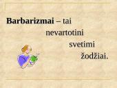 Barbarizmai kalboje 2 puslapis