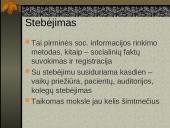Beanketiniai metodai. Stebėjimas 3 puslapis