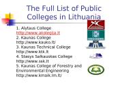 Colleges in Lithuania 19 puslapis