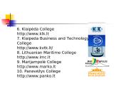 Colleges in Lithuania 20 puslapis
