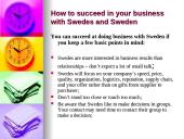 Cultural Awareness Reports of Sweden 10 puslapis