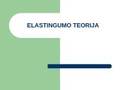 Elastingumo teorijos principai