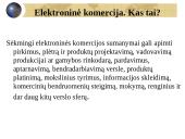 Elektroninė komercija. Kas tai?  3 puslapis