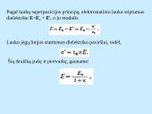Elektrostatinis laukas dielektrike. Gauso teorema dielektrikui. Elektrinė slinktis 4 puslapis