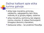 Etikos kryptys ir sąvokos 8 puslapis