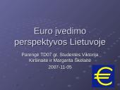 Euro įvedimo perspektyvos Lietuvoje