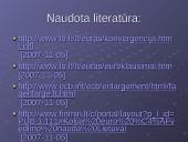 Euro įvedimo perspektyvos Lietuvoje 13 puslapis