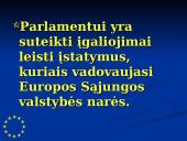 Europos Parlamentas (EP) 9 puslapis