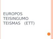 Europos Teisingumo Teismas (ETT)
