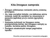 Filosofinis antropocentrizmas ir humanistinė pedagogika 5 puslapis