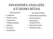 Finansų valdymas ir finansinė analizė 15 puslapis