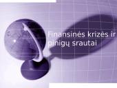 Finansinės krizės ir pinigų srautai