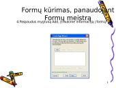 Formų kūrimas su FrontPage 11 puslapis