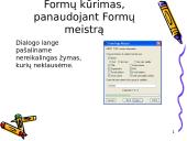 Formų kūrimas su FrontPage 13 puslapis