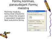 Formų kūrimas su FrontPage 15 puslapis